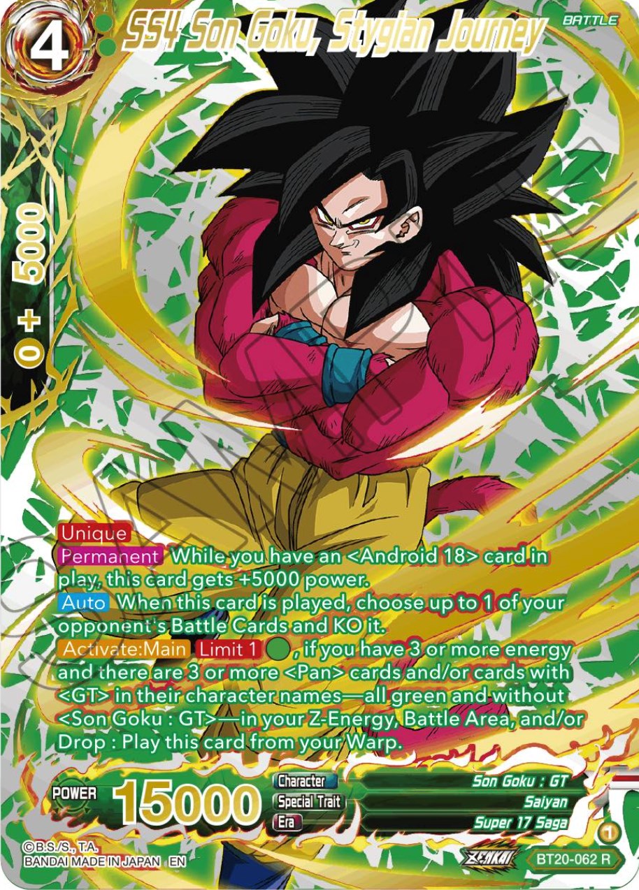 SS4 Son Goku, Stygian Journey (Gold-Stamped) (BT20-062) [Power Absorbed] | Total Play