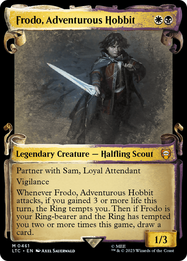 Frodo, Adventurous Hobbit [The Lord of the Rings: Tales of Middle-Earth Commander Showcase Scrolls] | Total Play