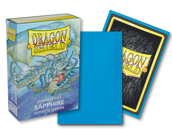 Dragon Shield: Japanese Size 60ct Sleeves - Sapphire (Matte) | Total Play