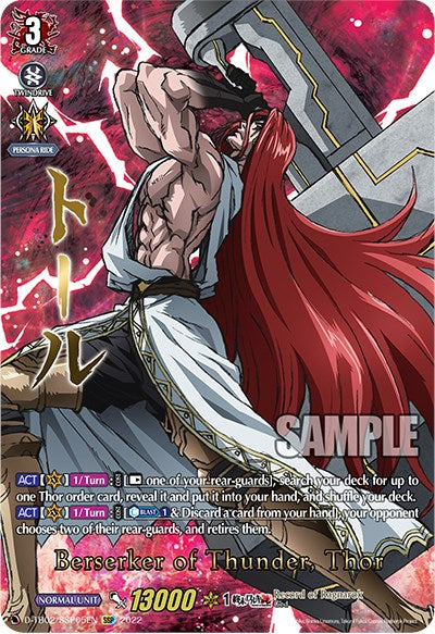 Berserker of Thunder, Thor (D-TB02/SSP05EN) [Record of Ragnarok] | Total Play