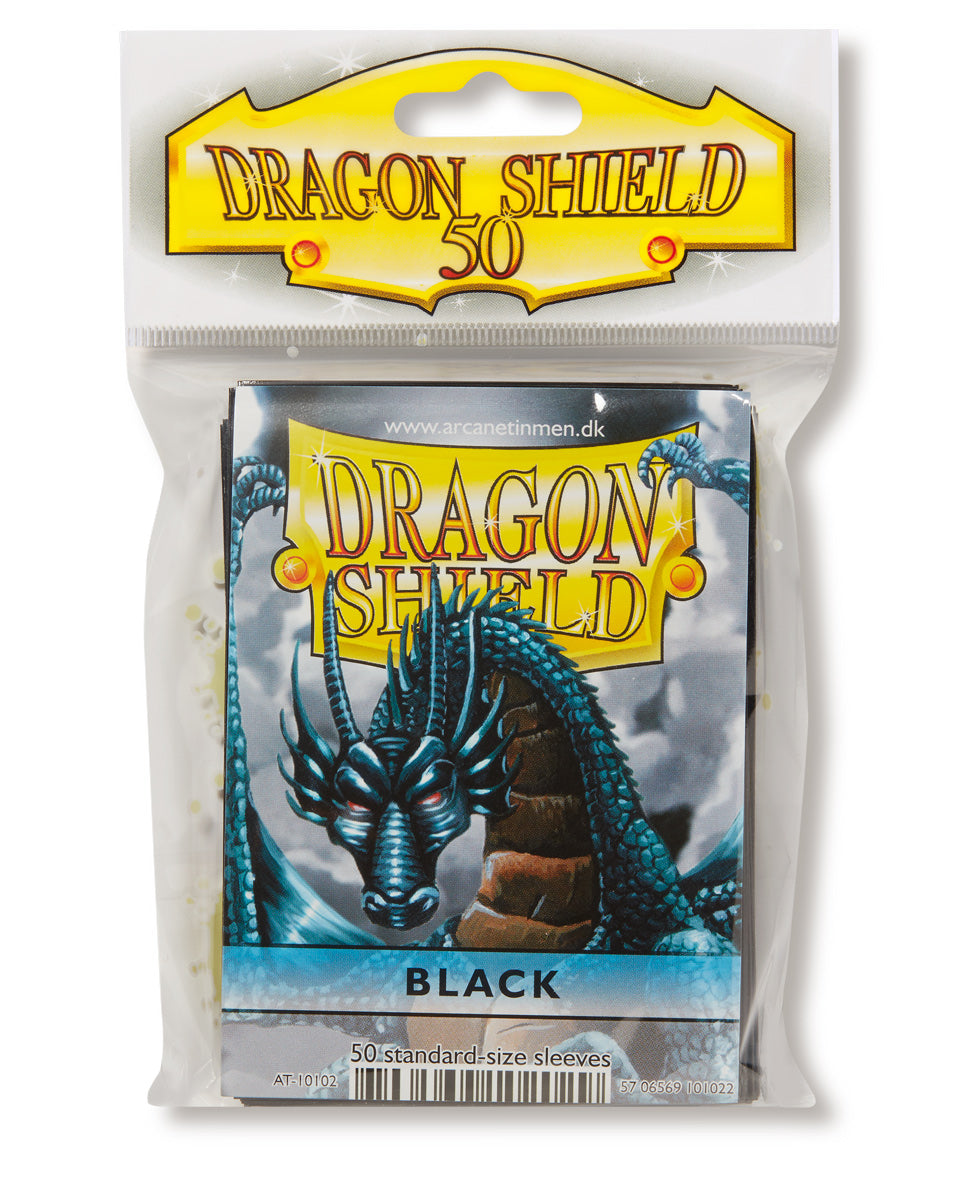 Dragon Shield: Standard 50ct Sleeves - Black (Classic) | Total Play