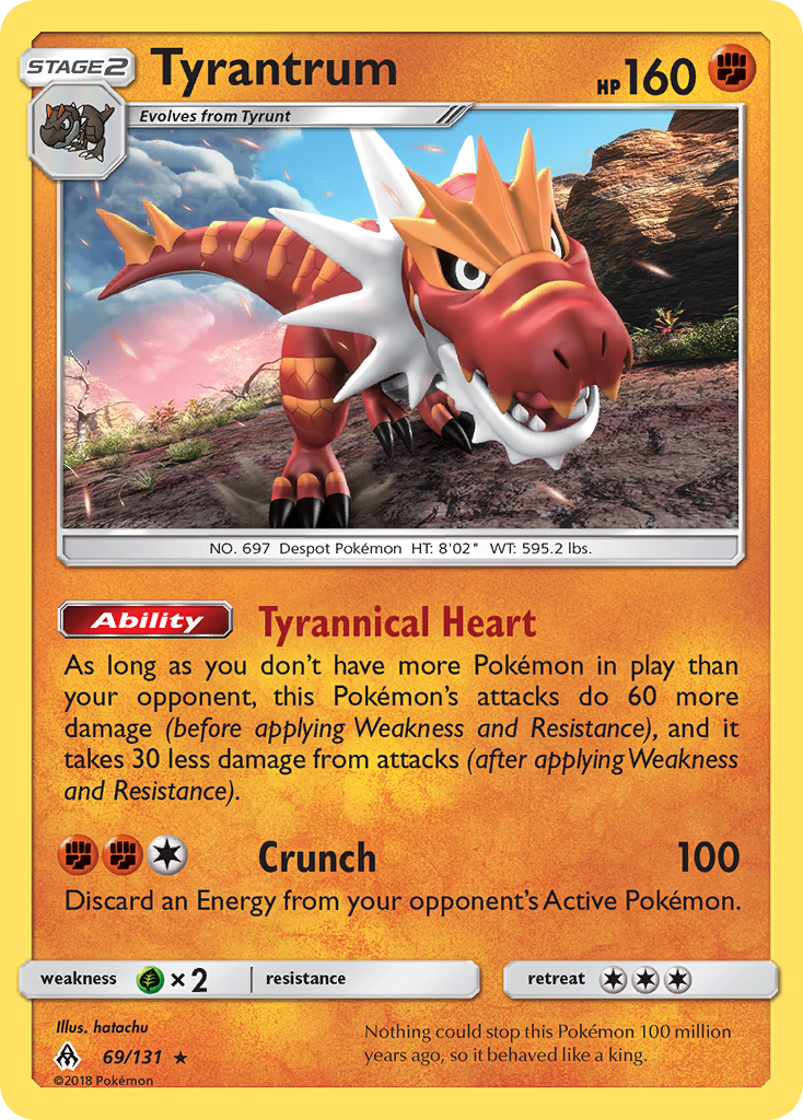 Tyrantrum (69/131) [Sun & Moon: Forbidden Light] | Total Play