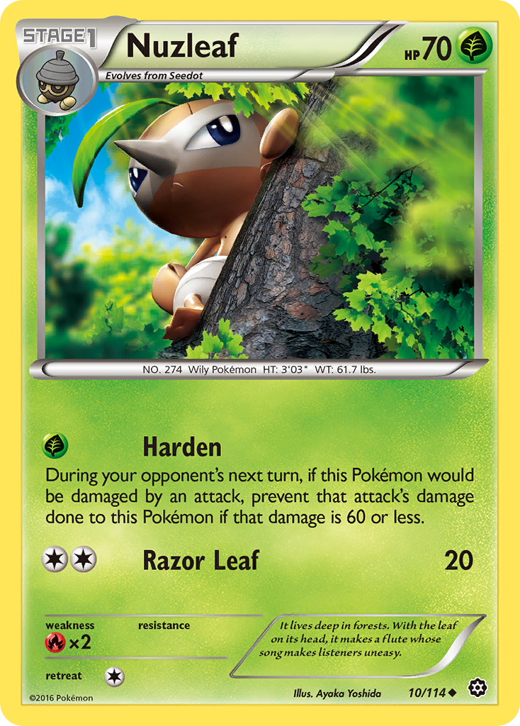 Nuzleaf (10/114) [XY: Steam Siege] | Total Play