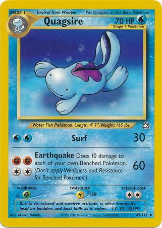 Quagsire (45/111) [Neo Genesis Unlimited] | Total Play