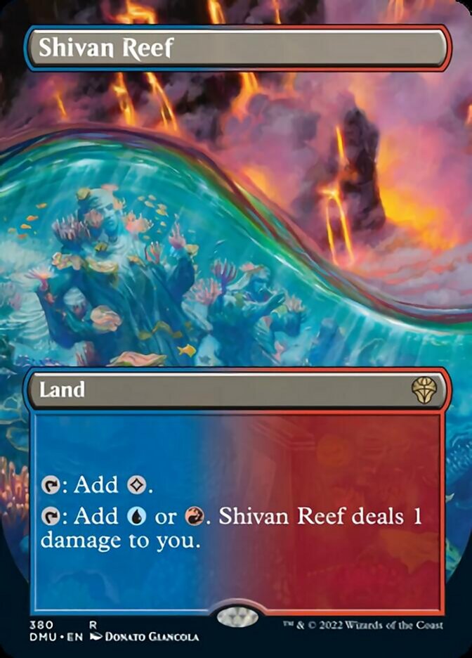 Shivan Reef (Borderless Alternate Art) [Dominaria United] | Total Play