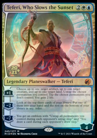 Teferi, Who Slows the Sunset [Innistrad: Midnight Hunt Prerelease Promos] | Total Play