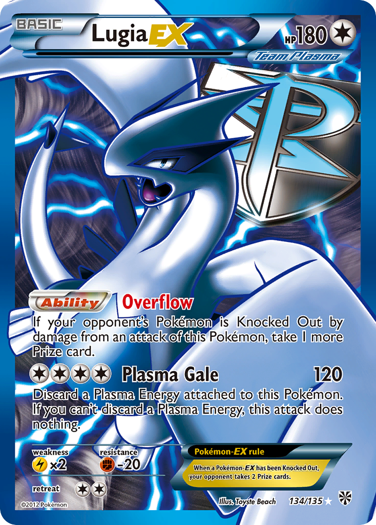 Lugia EX (134/135) [Black & White: Plasma Storm] | Total Play