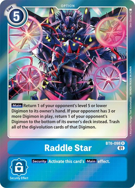 Raddle Star [BT6-098] [Double Diamond] | Total Play