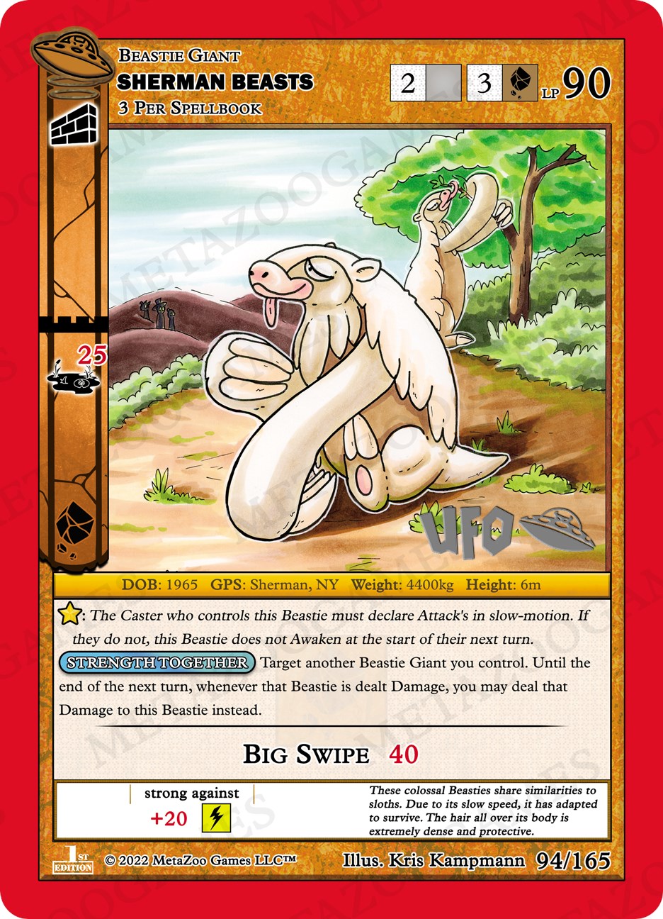 Sherman Beasts [Cryptid Nation: UFO First Edition Spoiler Pack] | Total Play