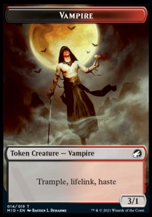 Vampire Token [Innistrad: Midnight Hunt Tokens] | Total Play