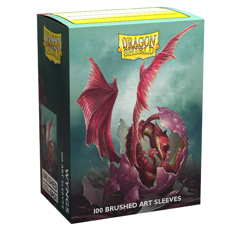 Dragon Shield: Standard 100ct Brushed Art Sleeves - Wyngs | Total Play