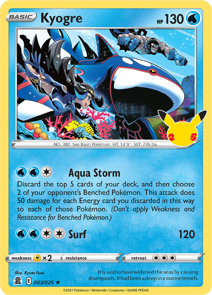 Kyogre (003/025) [Celebrations: 25th Anniversary] | Total Play