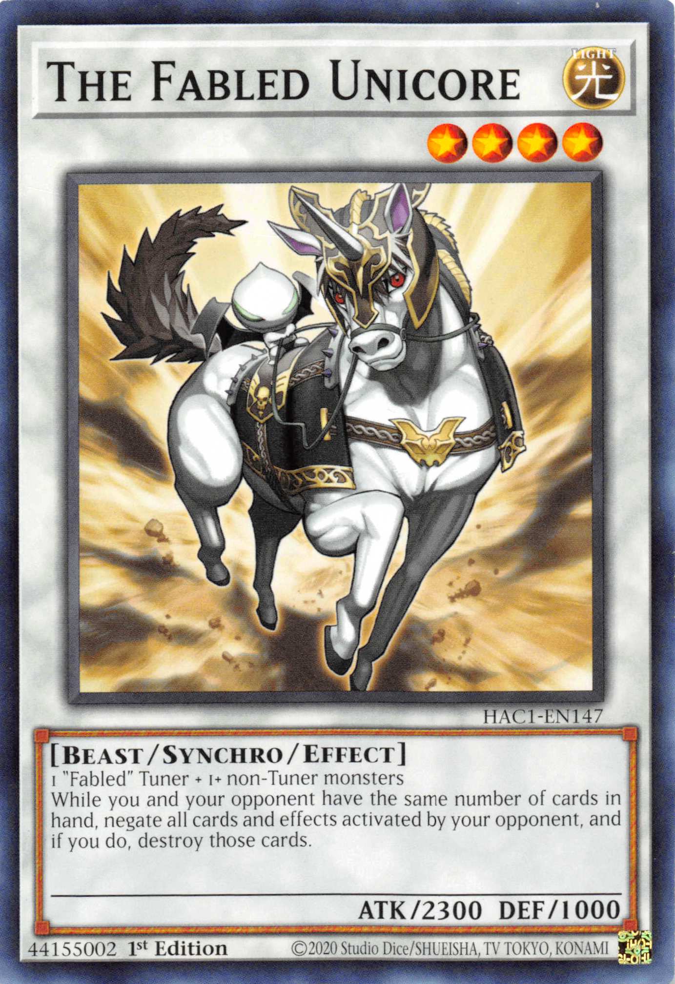 The Fabled Unicore [HAC1-EN147] Common | Total Play