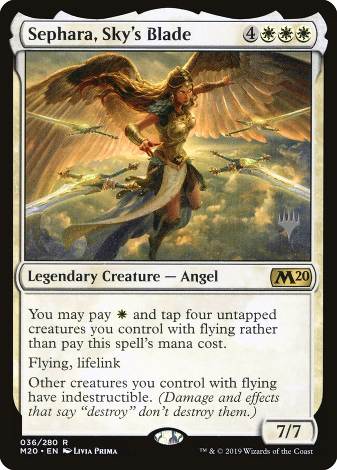 Sephara, Sky's Blade (Promo Pack) [Core Set 2020 Promos] | Total Play