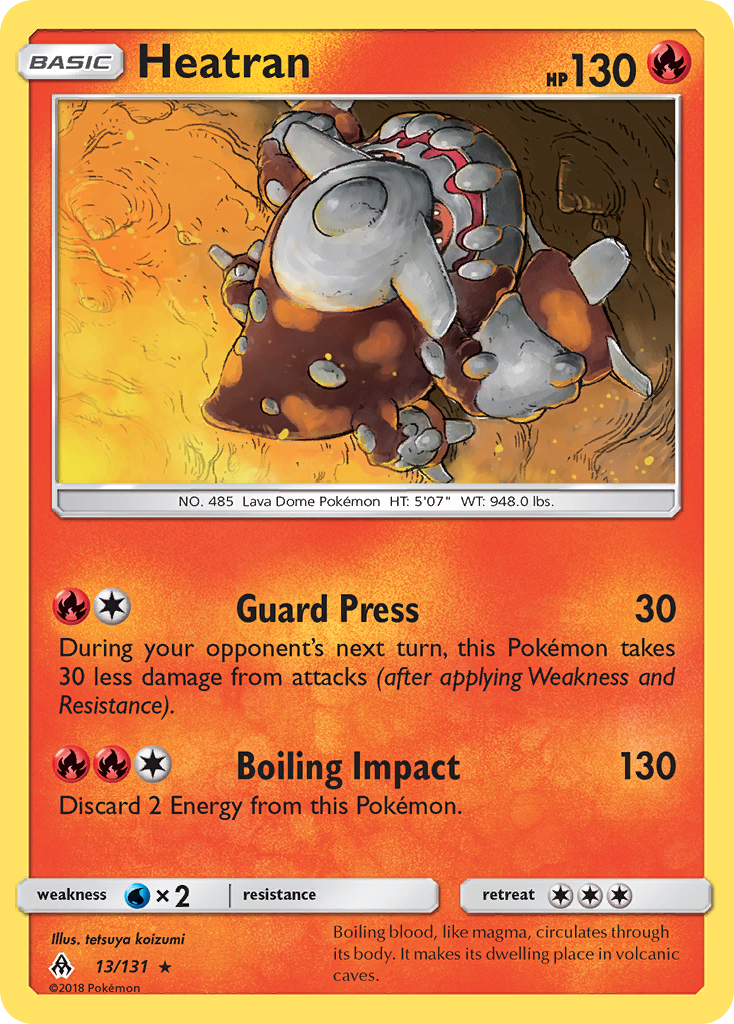 Heatran (13/131) [Sun & Moon: Forbidden Light] | Total Play