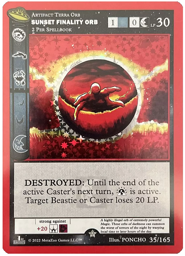 Sunset Finality Orb [Cryptid Nation: UFO First Edition] | Total Play