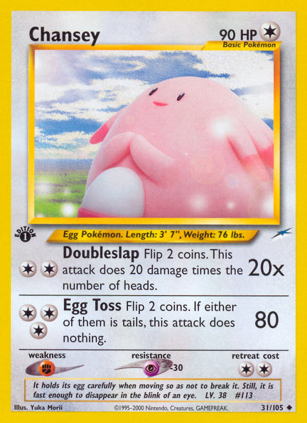 Chansey (31/105) [Neo Destiny 1st Edition] | Total Play