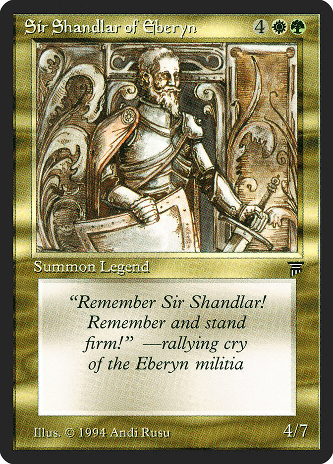 Sir Shandlar of Eberyn [Legends] | Total Play