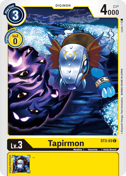 Tapirmon [ST3-03] [Starter Deck: Heaven's Yellow] | Total Play