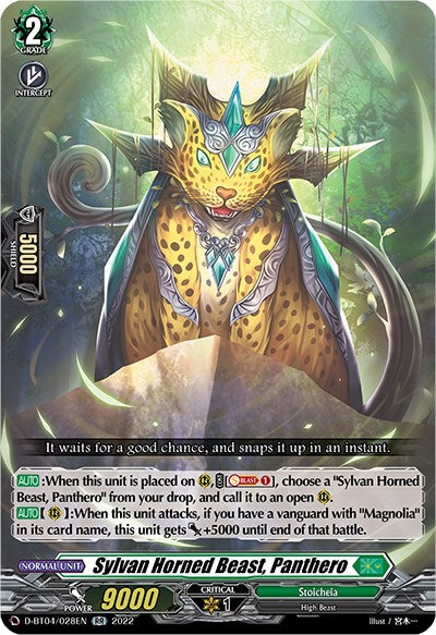Sylvan Horned Beast, Panthero (D-BT04/028EN) [Awakening of Chakrabarthi] | Total Play