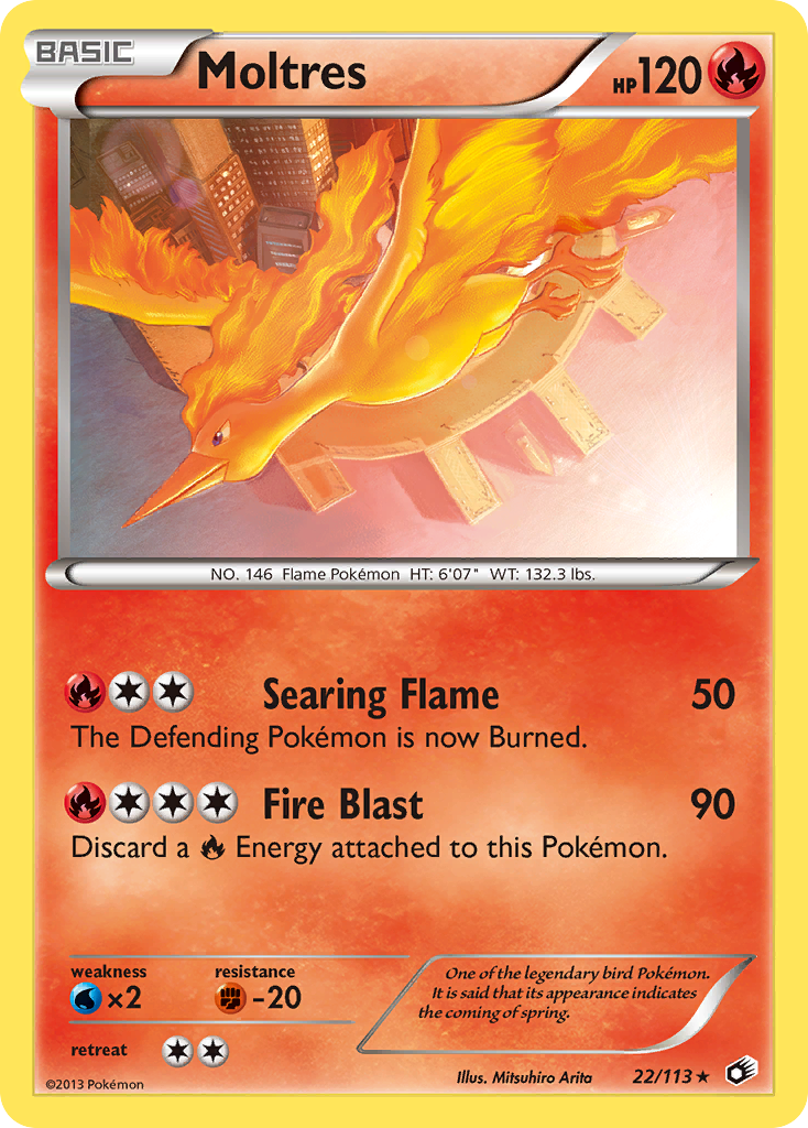 Moltres (22/113) [Black & White: Legendary Treasures] | Total Play