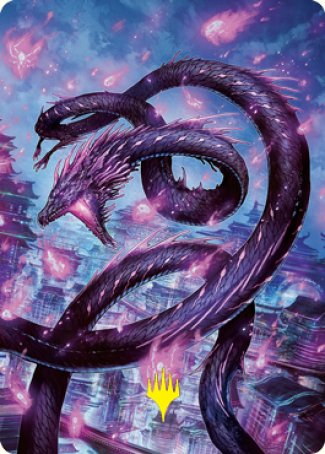 Junji, the Midnight Sky 2 Art Card (Gold-Stamped Signature) [Kamigawa: Neon Dynasty Art Series] | Total Play