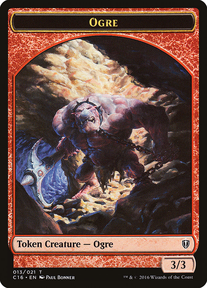 Beast // Ogre Double-Sided Token [Commander 2016 Tokens] | Total Play