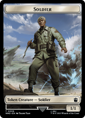 Soldier // Cyberman Double-Sided Token [Doctor Who Tokens] | Total Play