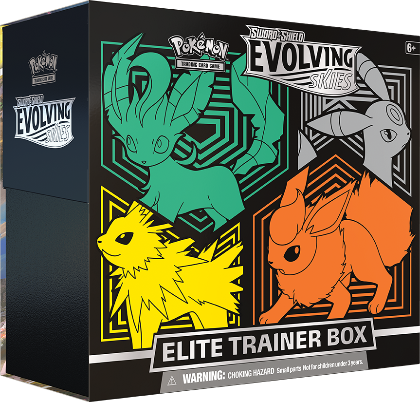 Sword & Shield: Evolving Skies - Elite Trainer Box (Flareon/Jolteon/Umbreon/Leafeon) | Total Play