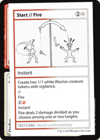 Start // Fire (2021 Edition) [Mystery Booster Playtest Cards] | Total Play