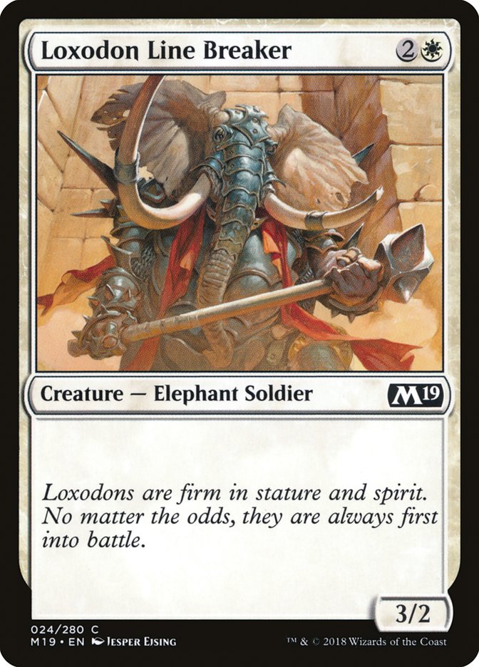 Loxodon Line Breaker [Core Set 2019] | Total Play