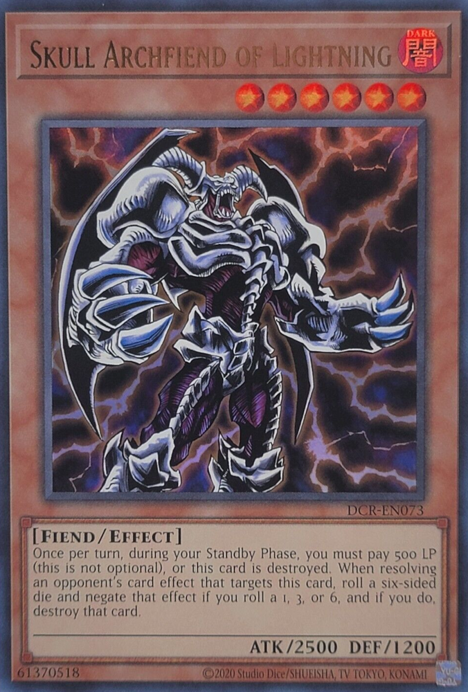 Skull Archfiend of Lightning (25th Anniversary) [DCR-EN073] Ultra Rare | Total Play