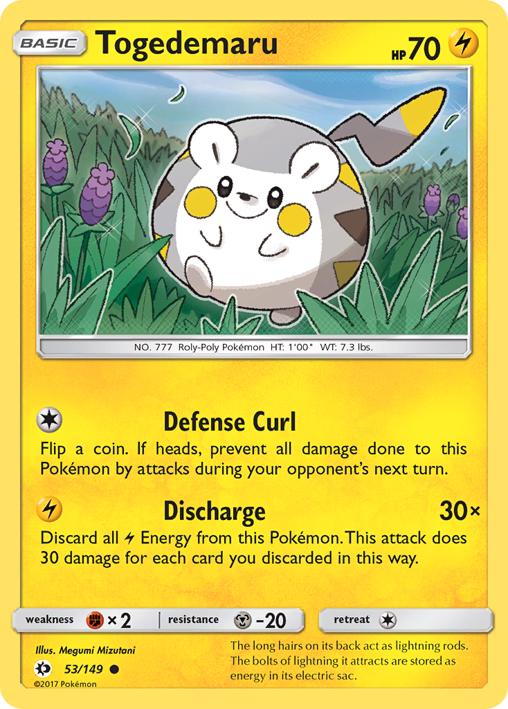 Togedemaru (53/149) [Sun & Moon: Base Set] | Total Play