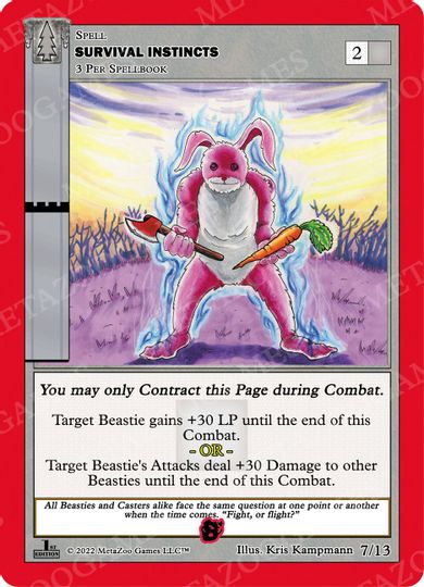 Survival Insitincts (Dark) [Cryptid Nation: Wilderness First Edition Release Event Deck] | Total Play