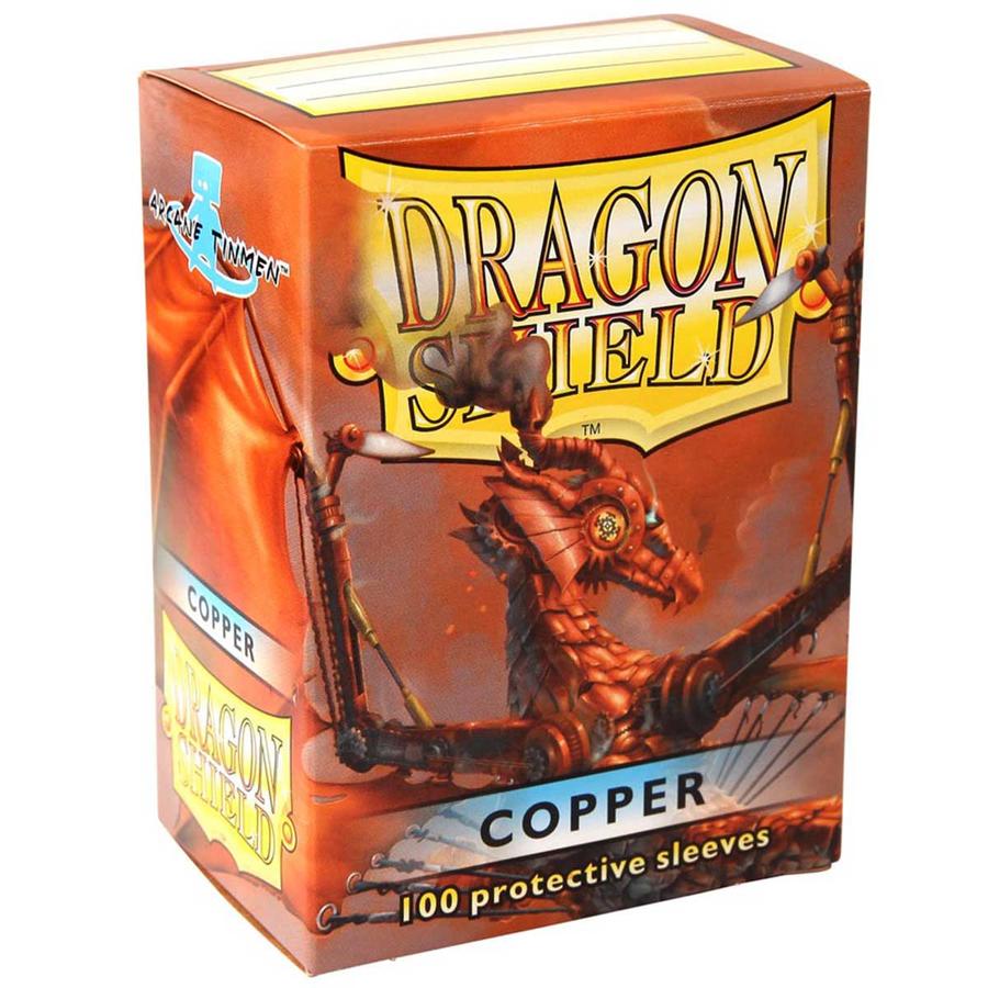Dragon Shield: Standard 100ct Sleeves - Copper (Classic) (Older Box Art) | Total Play