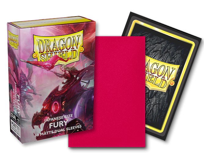 Dragon Shield: Japanese Size 60ct Sleeves - Fury (Dual Matte) | Total Play