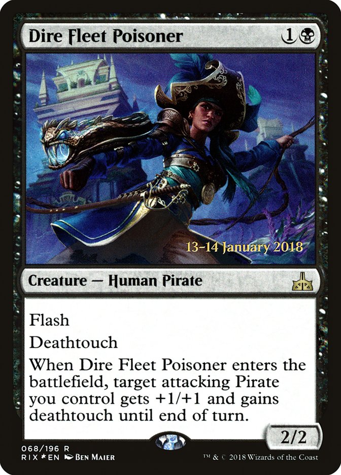 Dire Fleet Poisoner [Rivals of Ixalan Prerelease Promos] | Total Play