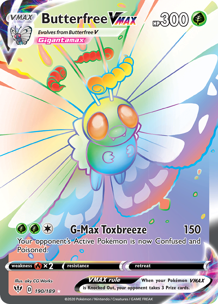 Butterfree VMAX (190/189) [Sword & Shield: Darkness Ablaze] | Total Play