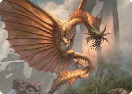 Ancient Gold Dragon Art Card (28) [Commander Legends: Battle for Baldur's Gate Art Series] | Total Play