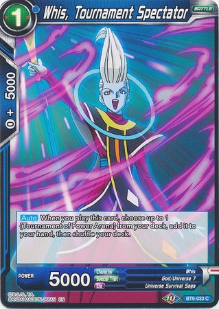Whis, Tournament Spectator (BT9-033) [Universal Onslaught] | Total Play