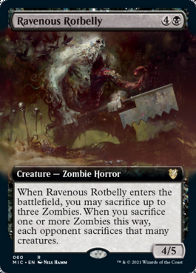 Ravenous Rotbelly (Extended Art) [Innistrad: Midnight Hunt Commander] | Total Play