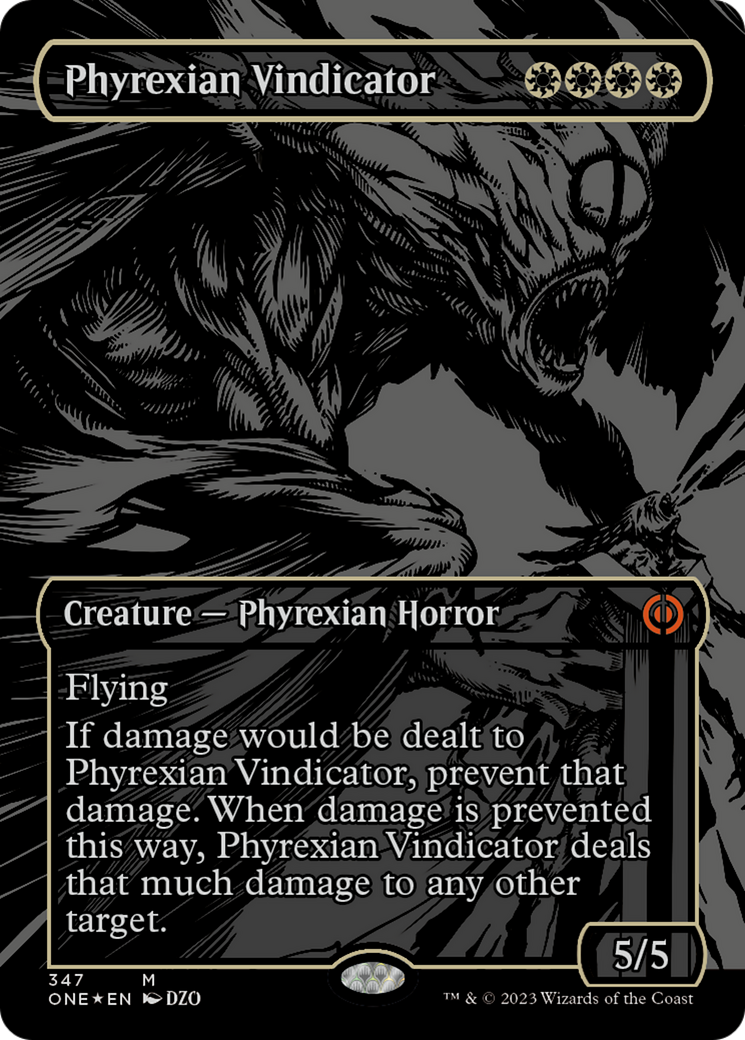 Phyrexian Vindicator (Oil Slick Raised Foil) [Phyrexia: All Will Be One] | Total Play