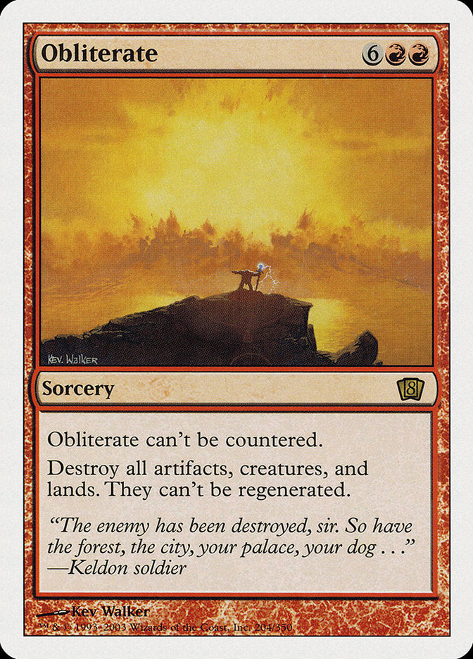 Obliterate (Oversized) [Eighth Edition] | Total Play