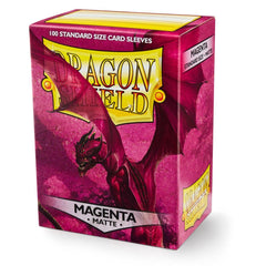 Dragon Shield: Standard 100ct Sleeves - Magenta (Matte) | Total Play
