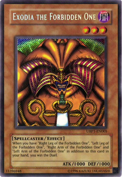 Exodia the Forbidden One [UBP1-EN005] Secret Rare | Total Play