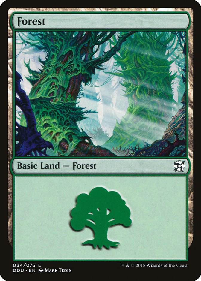 Forest (34) [Duel Decks: Elves vs. Inventors] | Total Play