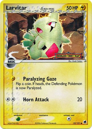 Larvitar (52/101) (Delta Species) (Stamped) [EX: Dragon Frontiers] | Total Play