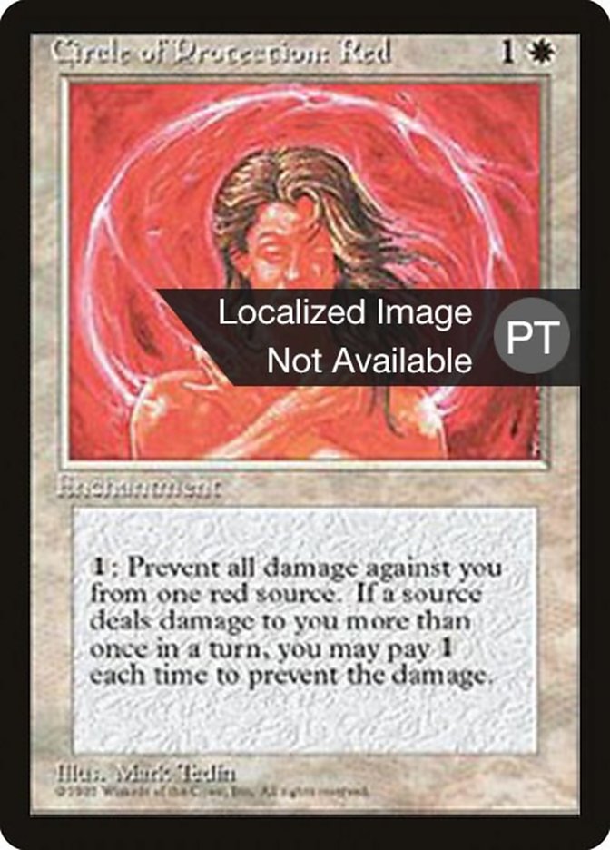 Circle of Protection: Red [Fourth Edition (Foreign Black Border)] | Total Play
