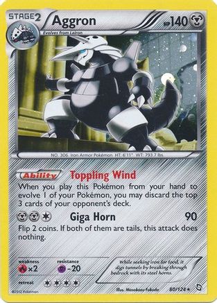 Aggron (80/124) (Cosmos Holo) [Black & White: Dragons Exalted] | Total Play