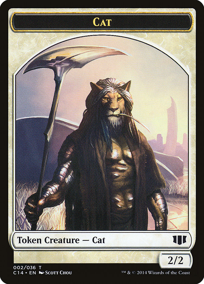 Angel // Cat Double-Sided Token [Commander 2014 Tokens] | Total Play